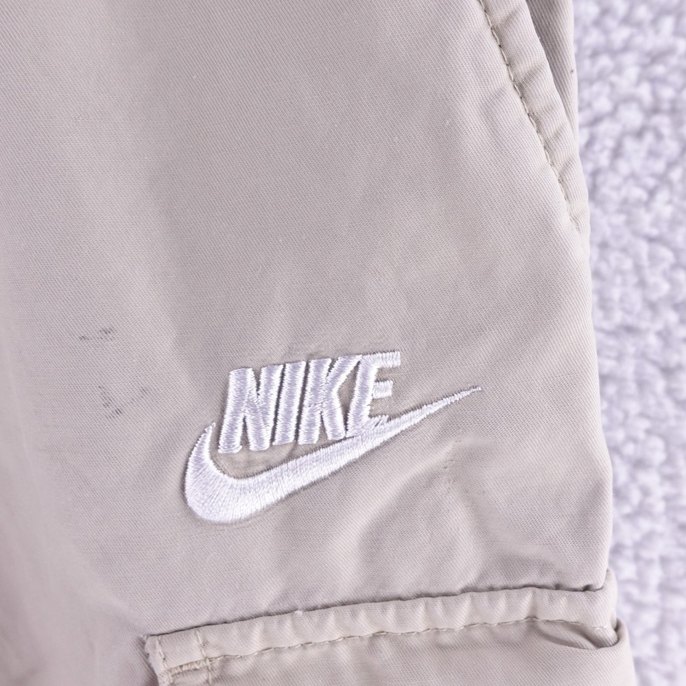 Nike Mens Cargo Joggers Tan Khaki Cotton Nylon Elastic Waist‎ Tapered Size M - Picture 3 of 9